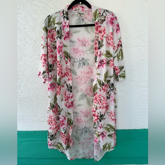 Show Me Your MuMu Floral Robe One Size - Picture 2 of 9